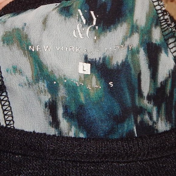 Ladies NY&C New York & Company Layered look Sweater - Blouse  Size L  3/4 Sleeve - Picture 6 of 7